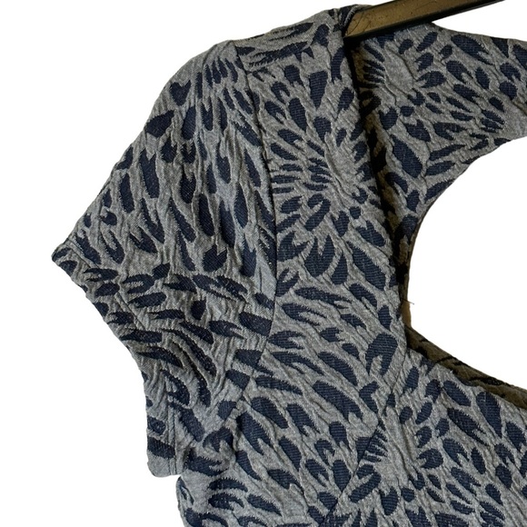 Anthropologie‎ Deletta Floral Caledonia Dress Blue Gray NWT Size Medium - Picture 5 of 15